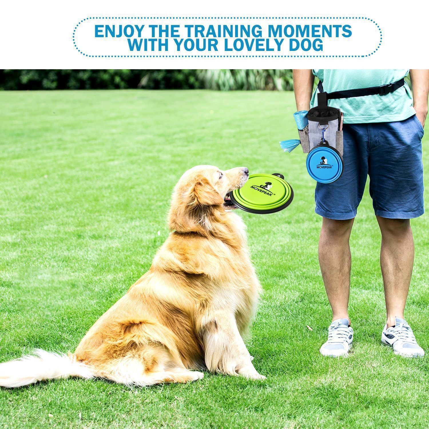 Versatile Outdoor Pet Training Waist Bag with Collapsible Bowl – Perfect for Storing Treats, Toys, Waste Bags, and Phone During Dog Walks, Hiking, and Climbing — image 5