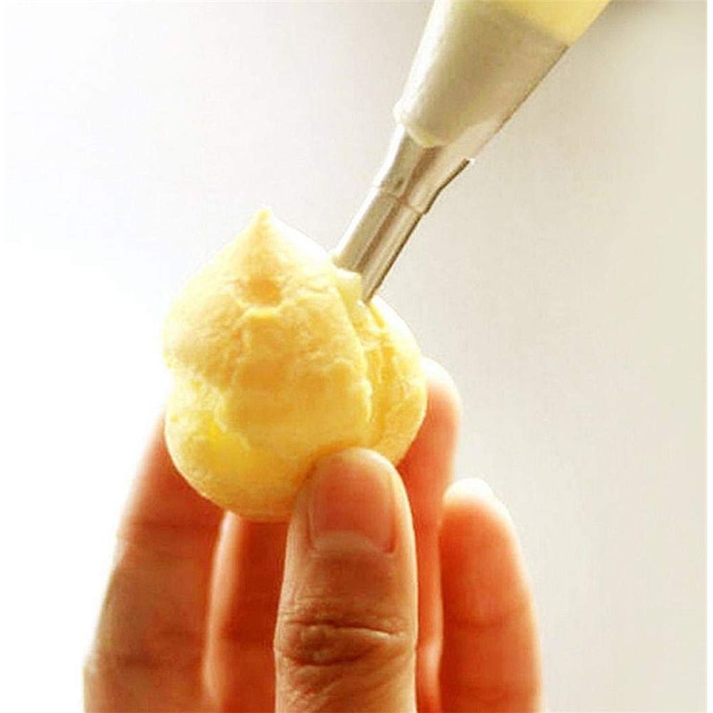 3PCS/Set Stainless Steel Cream Puff Nozzles Pastry Tips Piping Nozzles Cupcake Cake Decorating Tool โ image 4