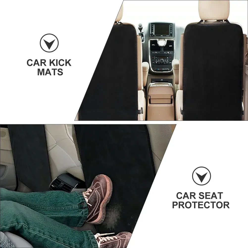 2 Pieces Car Kick Mats, Durable Back Seat Protector for Kids, Vehicle Seat Back Cover for Car, SUV and Truck Interior — image 4