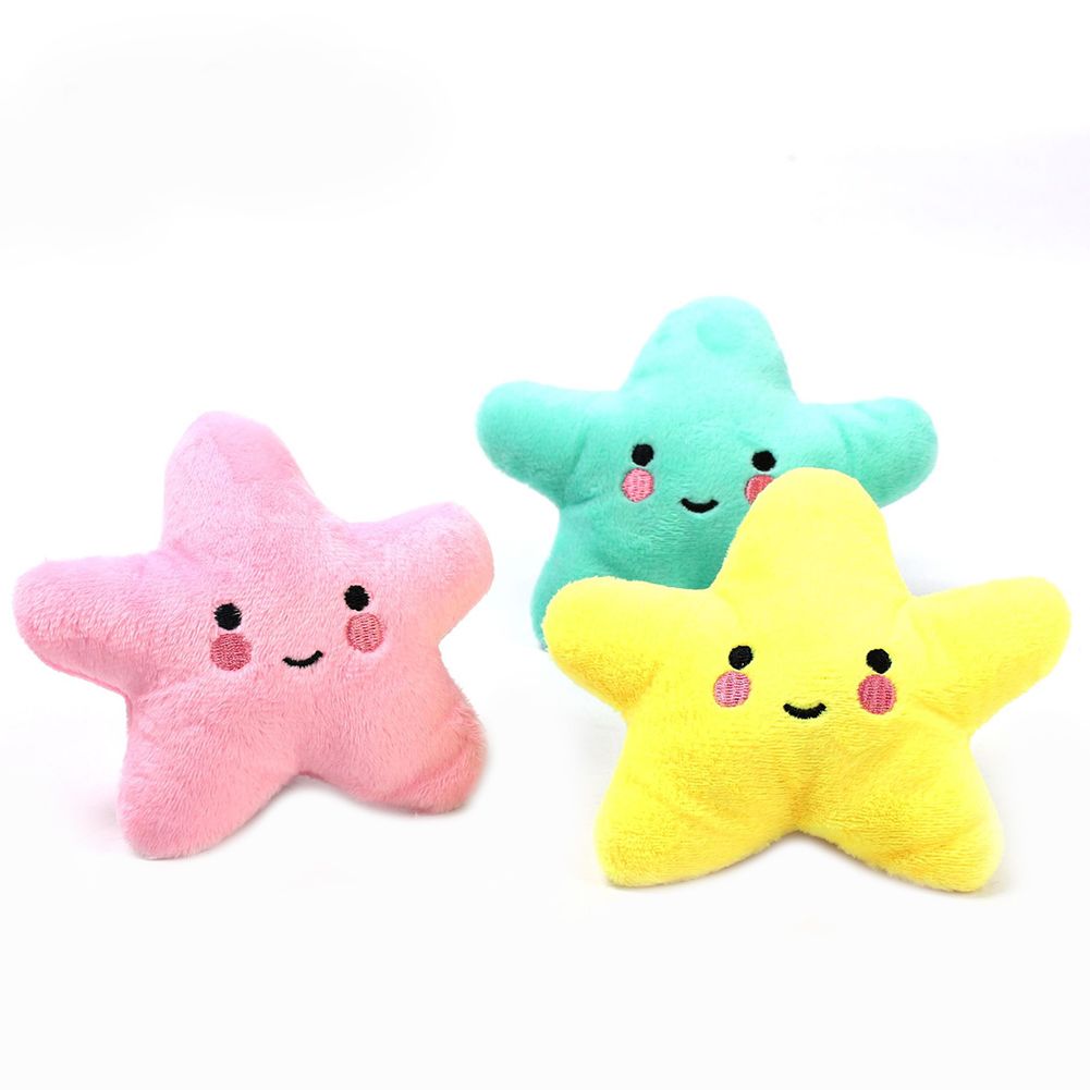 Pet Dog Chew Toy Plush Star Shaped Soft Cute Dog Cat Chew Puppy Toys — image 4