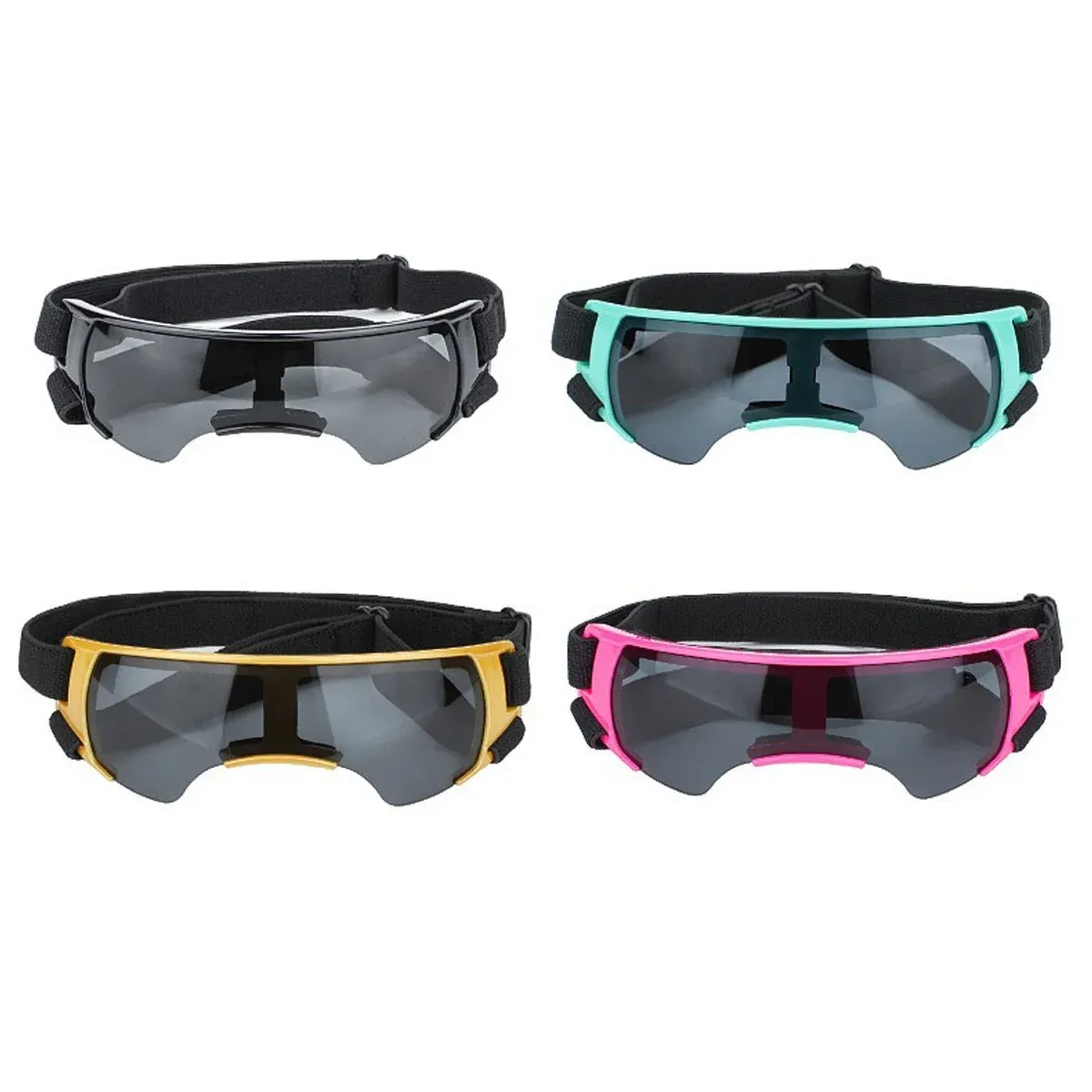 Pet Dog Sunglasses Goggles UV Eye Shield for Small Dogs Outdoor Travel Sunshade - Gold — image 3