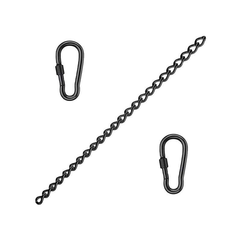 Stainless Steel Extension Chain for Hanging Chair with Two Carabiners - Extension for Hanging Chair and Hammock — image 2