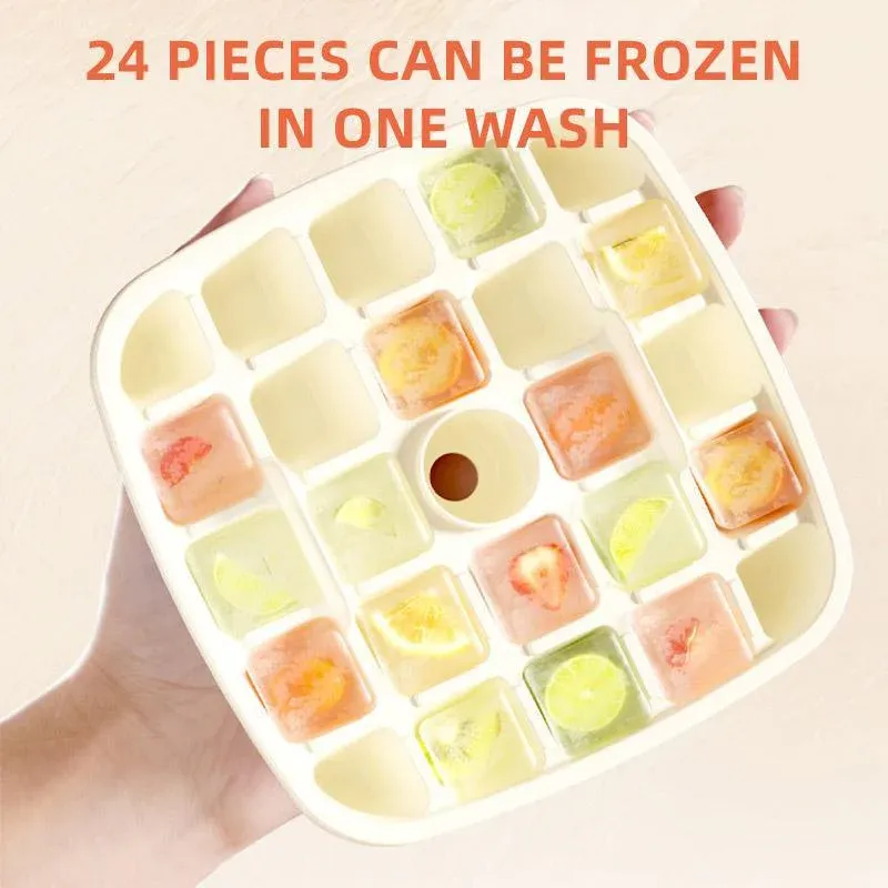 Portable Ice Compartment Cube Mold Plastic Ice Making Box and Ice Cube Holder โ image 6
