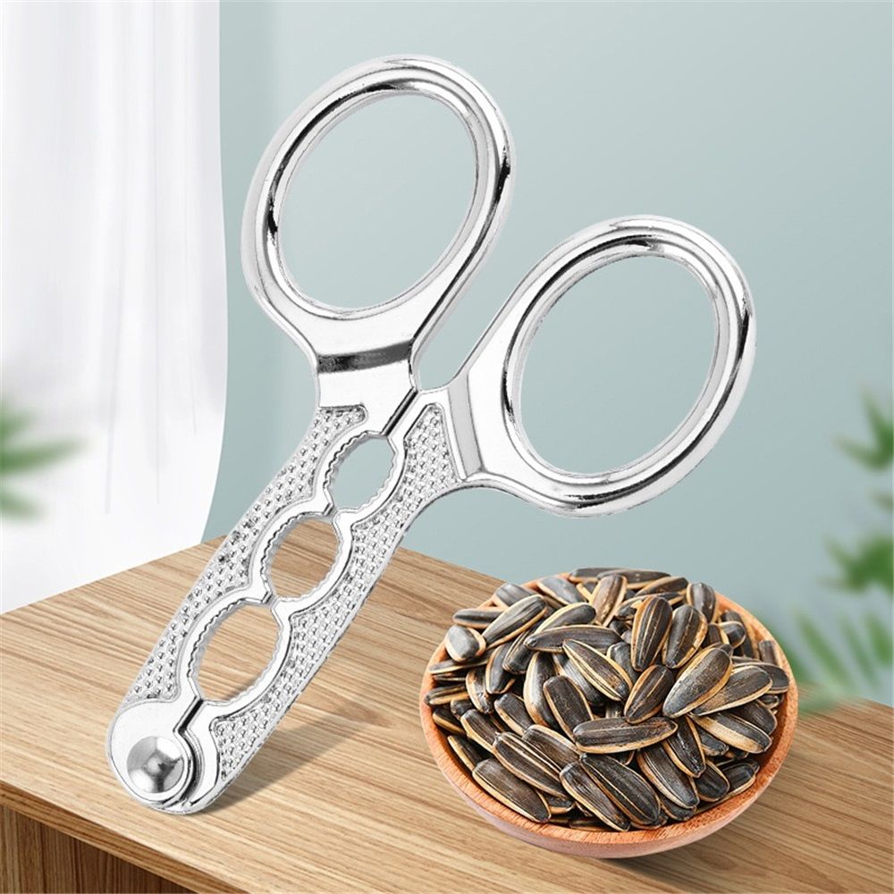 3 pack for Silver Nuts Pistachio Sheller Opener Kitchen Tools Nutcracker Multi-Function Walnut Pine Sheller Opener Nut Crackers Kitchen Utensils — image 2