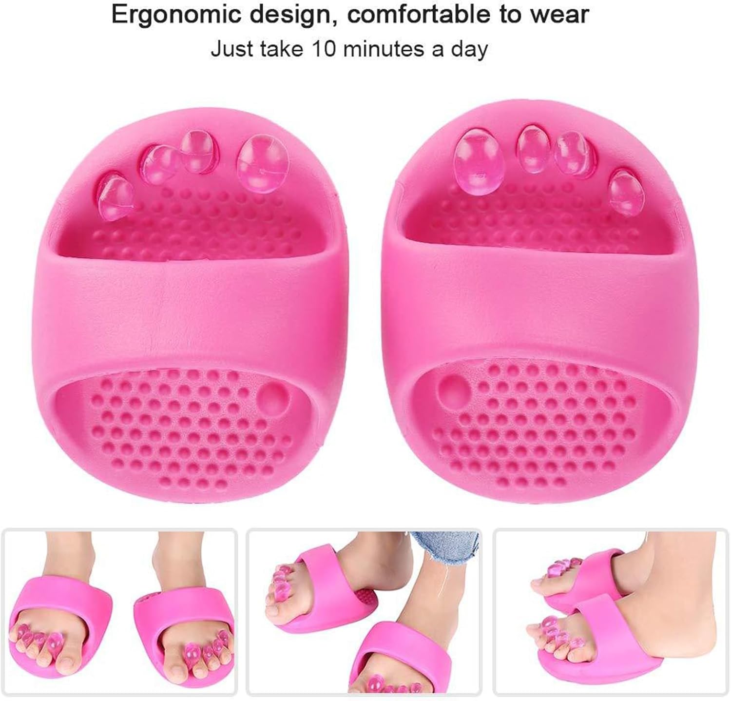 O Type Leg Corrector Correction Insole Eight Inside Outside Correction Feet Massager, Gray โ image 4
