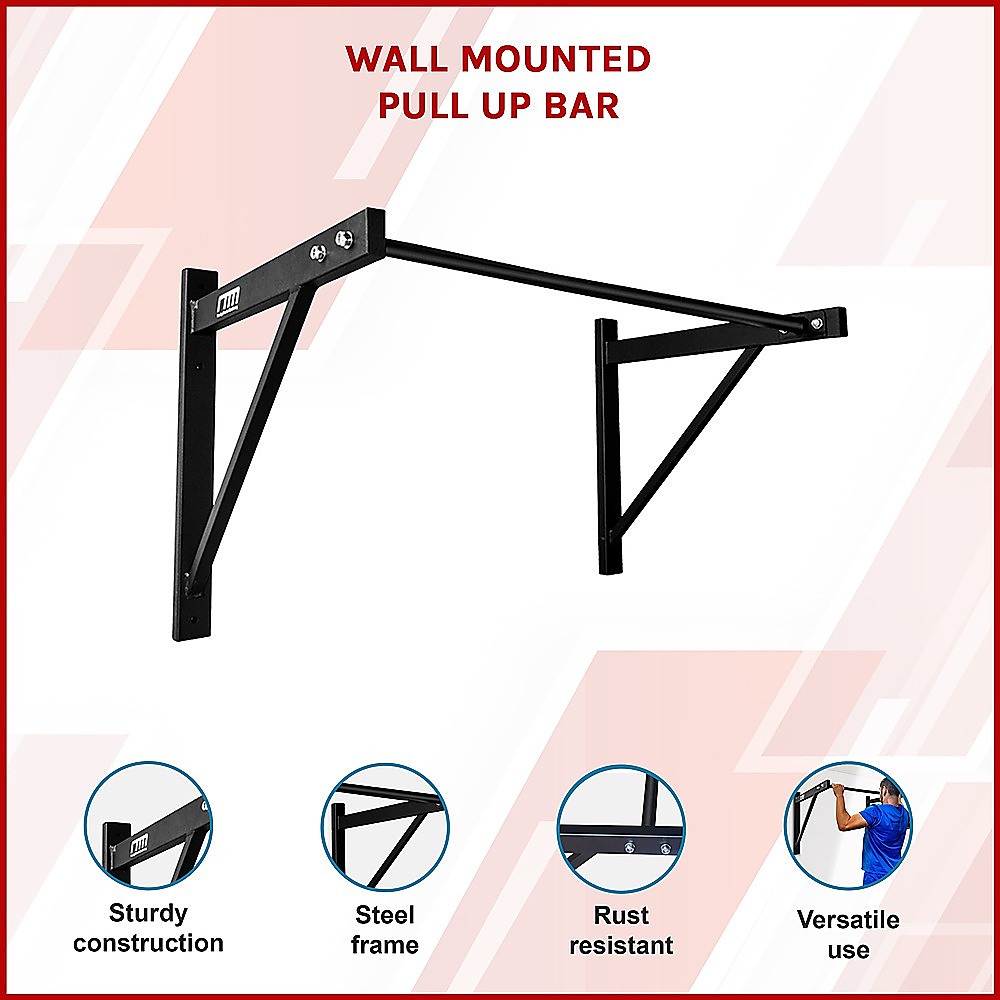 Wall Mounted Pull Up Bar – Heavy Duty Chin Up Station for Home Upper Body Training — image 3
