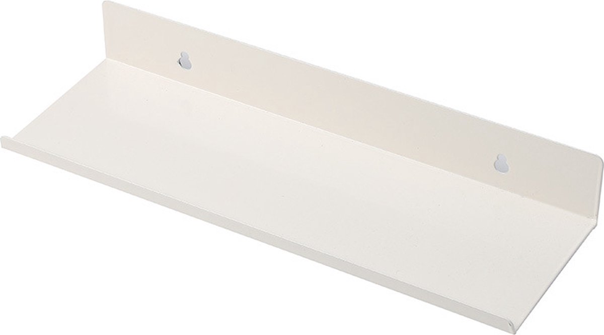 2 pieces - Wall shelf - Shower shelf - shelves - 30CM - carbon steel - white - floating - for bedroom, bathroom, kitchen, living room, office