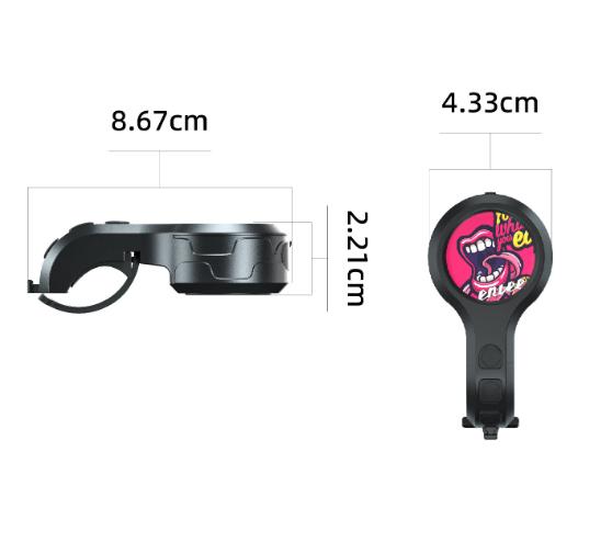 Black Style D Ultra-Loud Electric Bike Horn - 130dB USB Rechargeable, IPX6 Waterproof, Easy Mount Bicycle Safety Bell โ image 5