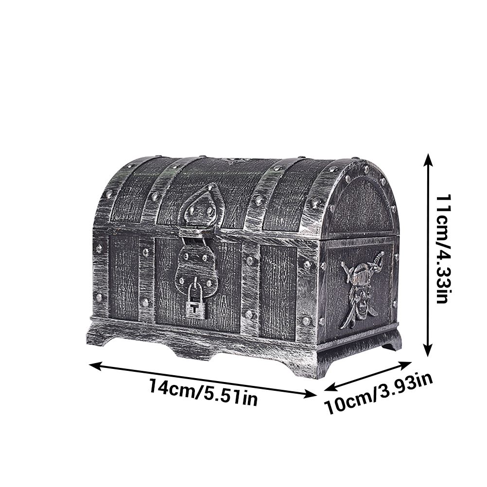 Plastic Pirate Treasure Box Jewelry Storage Box Organizer Makeup Gift Box Candy Box — image 2
