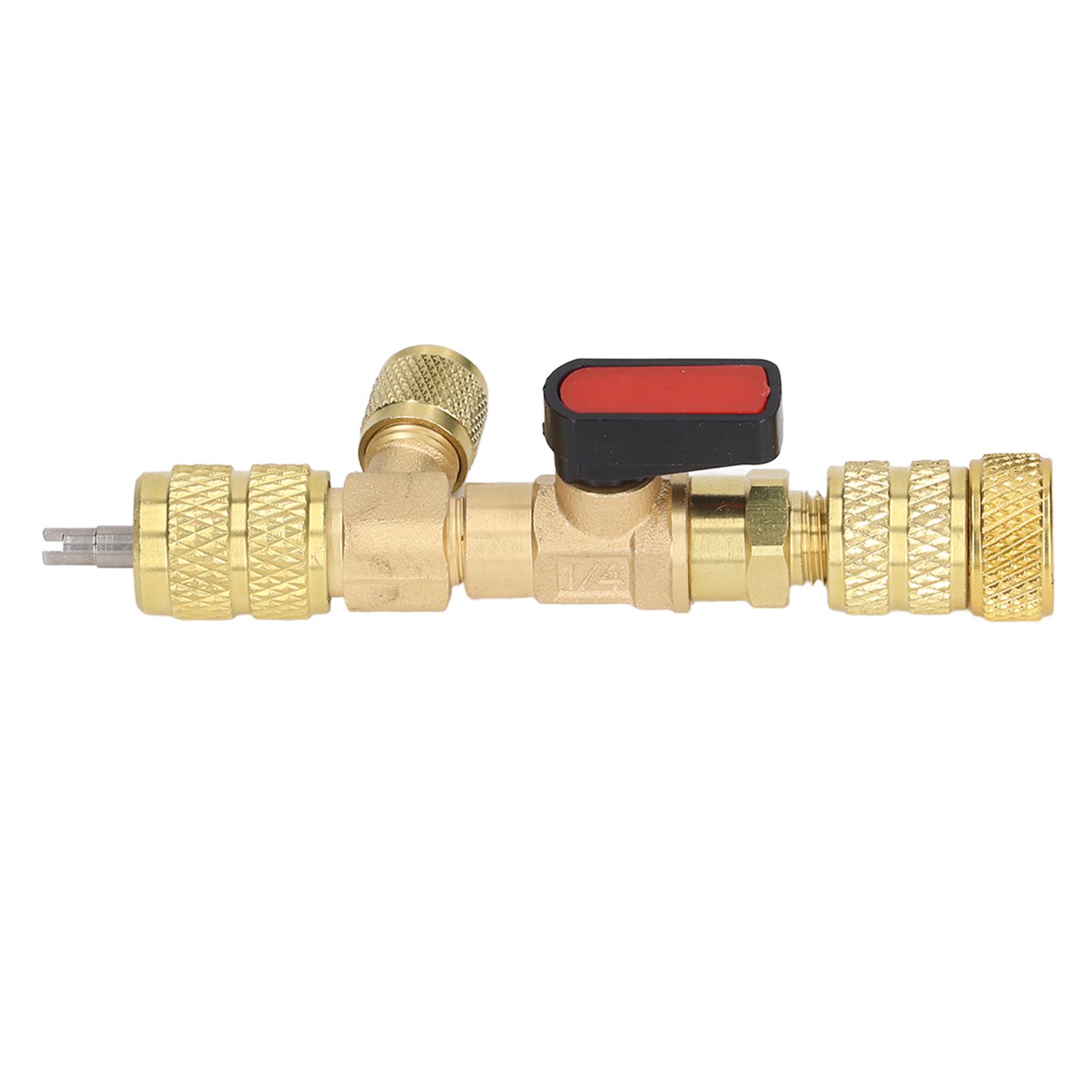 Valve Core Remover 1/4SAE 5/16SAE Port Air Conditioning Line Repair Tool for R12 R122 R410 โ image 5