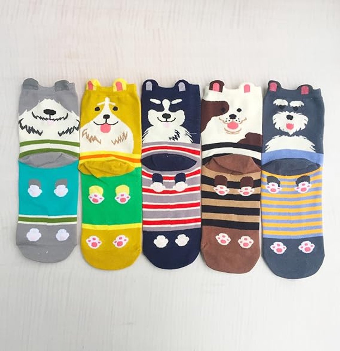 Cute and adorable animal pattern socks for women - cat and dog patterns - Christmas and birthday gifts - One Size Fits All — image 3