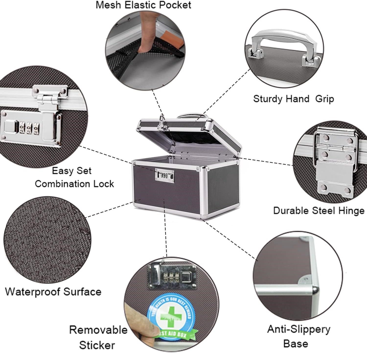 Portable Combination Medicine Box (Coffee/Small) โ image 4