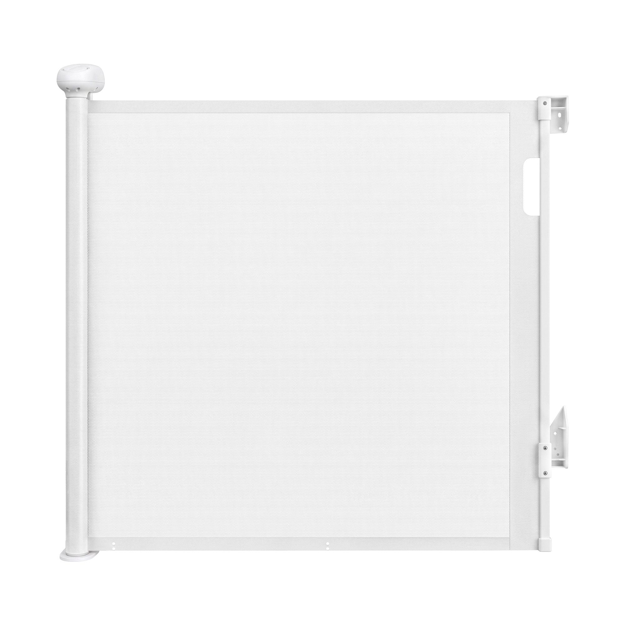 Keezi Retractable Gate Baby Gate Pet Safety Fence Extends up to 140cm White โ image 3