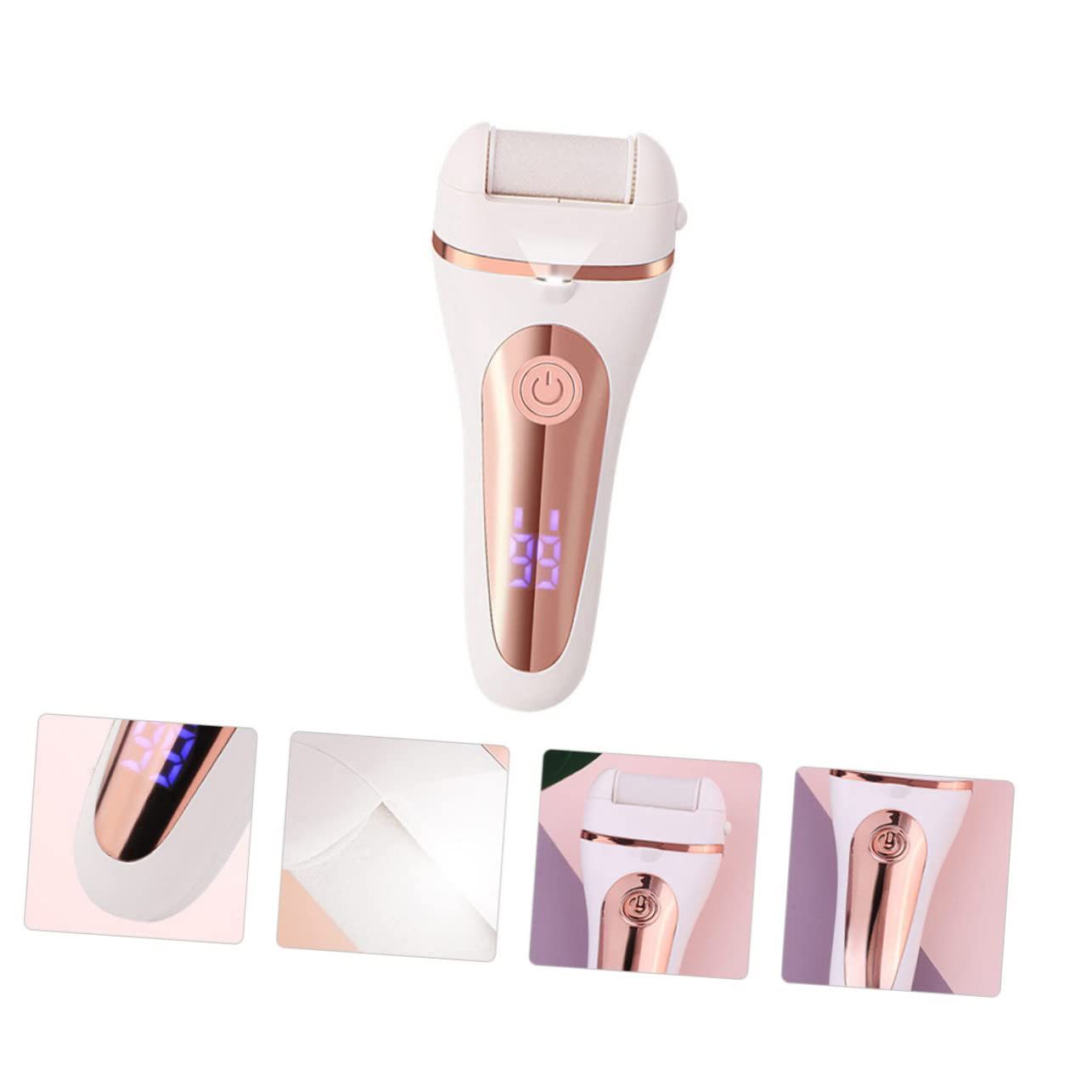Dead Skin Foot Scraper Foot Skin Remover Electric Foot Scrubber Heel Filer for Dead Skin Electric Heel Scraper Abs — image 2