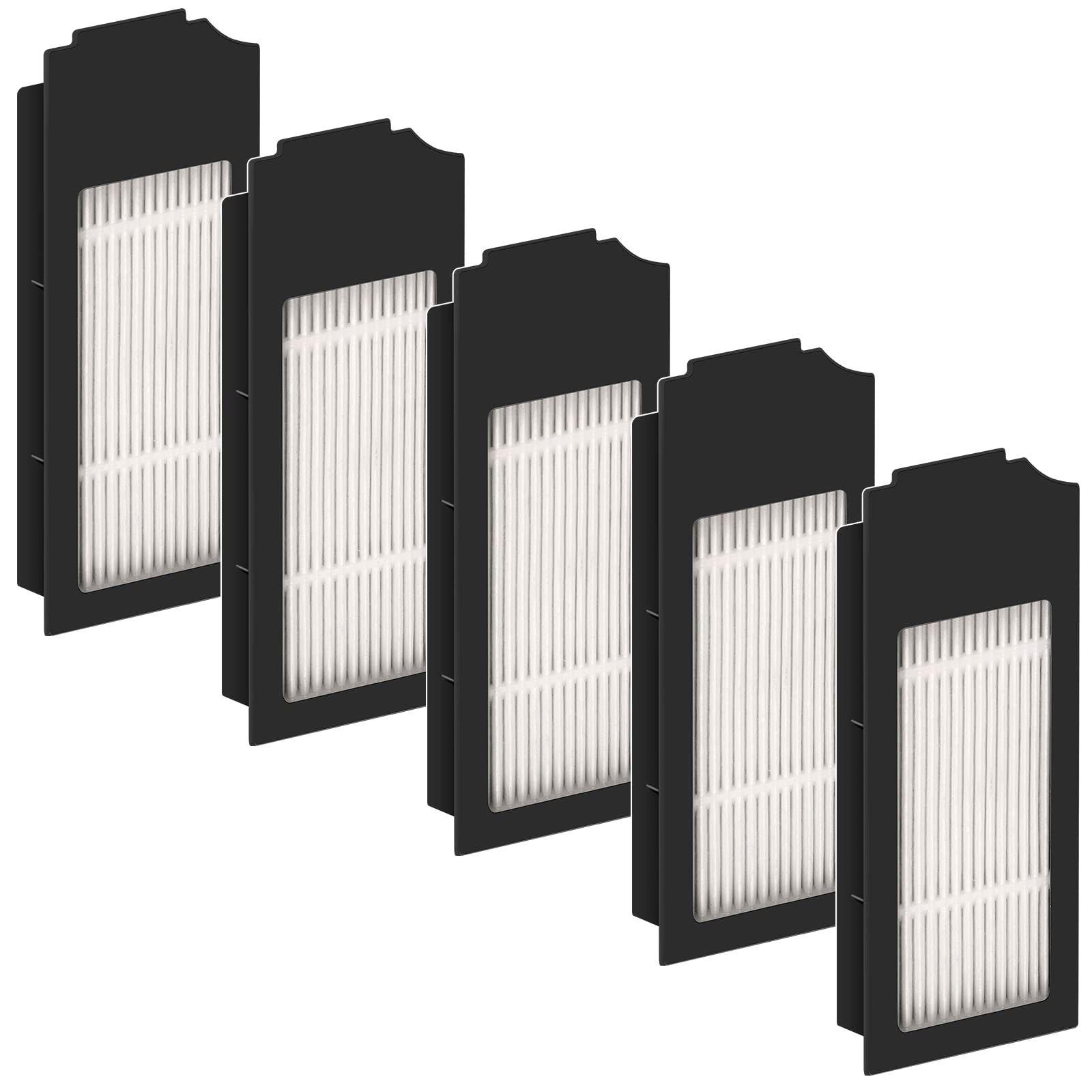 (5 Pieces) HEPA Filter for Robot Vacuum, Robot Vacuum Cleaner Filter Kit, Replacement Parts 5 Filters
