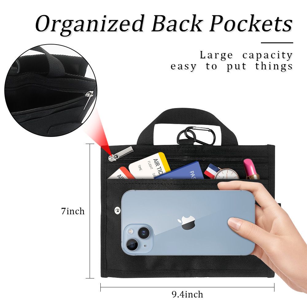 Luggage Cup Holder Travel Drink Bag for Suitcase Portable Foldable Luggage Drink Caddy With Handle (Black) — image 4