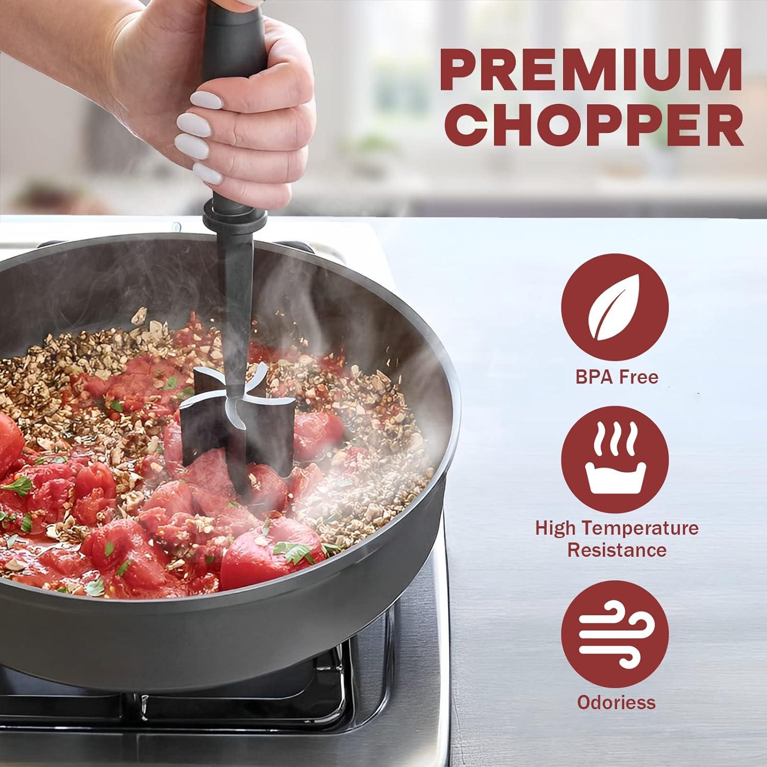 Meat Grinder, Hamburger Grinder, Masher and Burger Masher Premium Heat Resistant Burger Meat Grinder — image 5