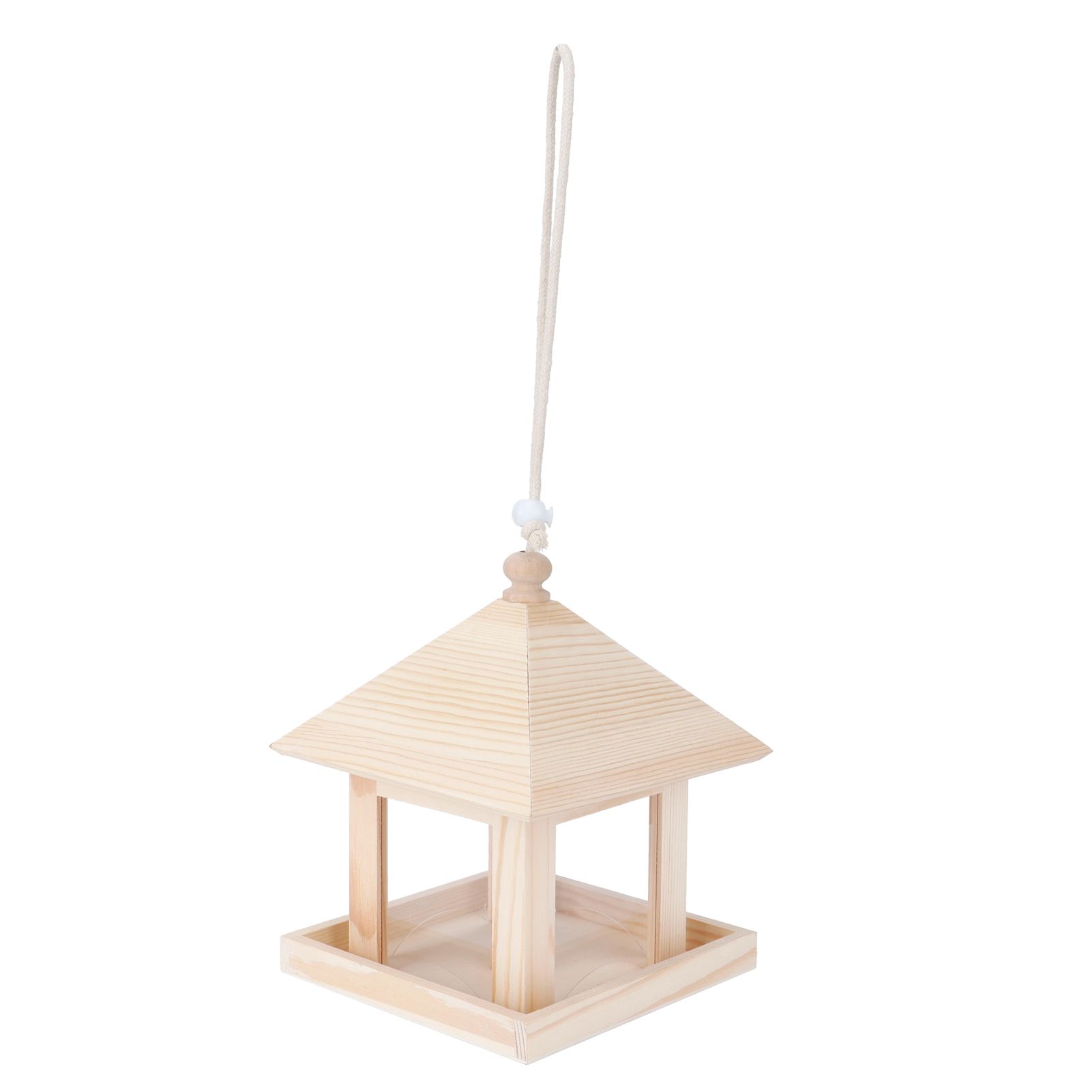 Hanging Bird House Nesting Box Feeding Feeder Box Garden Ornament Outdoor Tree DIY Decoration — image 2