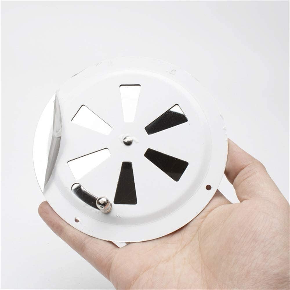 2 Pack of 4 inch Cabin Ventilation Plate Vent Round Butterfly Air Gill with Side Knob 304 Stainless Steel for Marine Boats Accessories — image 3