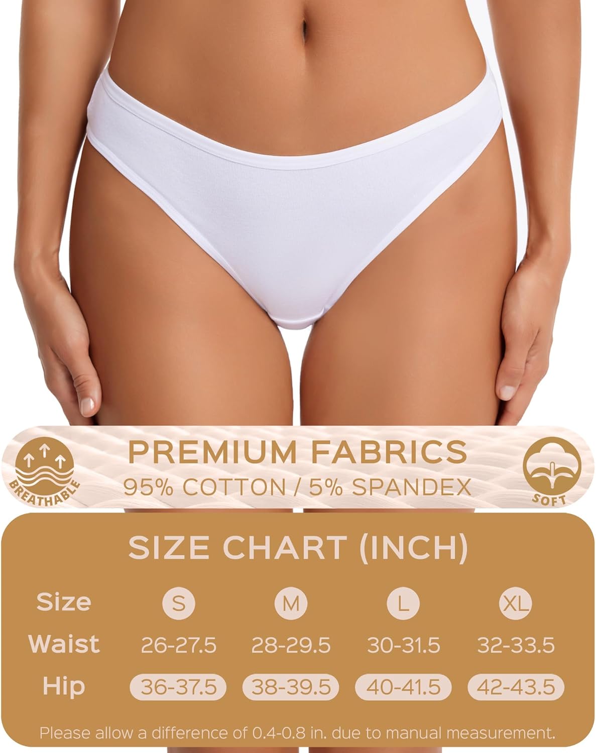 Women's Breathable Cotton Thong Panties Pack of 6 โ image 6