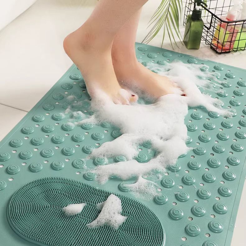 Anti-Slip Massage Shower Mat with Suction Cups Foot Spa Bathroom Mat（green) — image 2