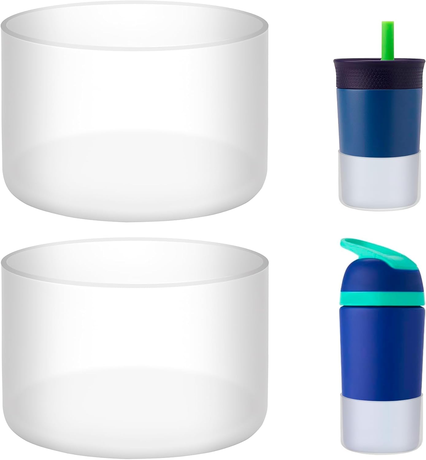2 Pack Silicone Boot Protector | Compatible with Owala 24/40oz Travel Tumbler, 12oz Insulation & 14oz Flip Water Bottle | Fits 2.75-2.85" Base | Noise