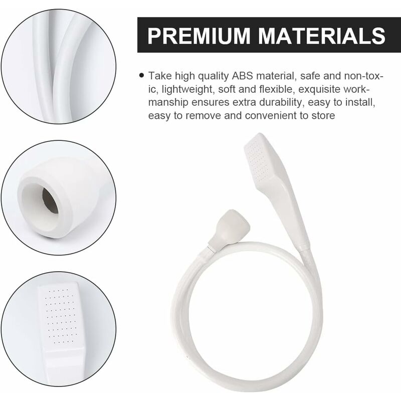 Plastic Mixer Tap Shower Head, Universal Sink Hose Shower Head Adaptable To Faucet, Home Hairdressing Shower Head, Baby — image 4
