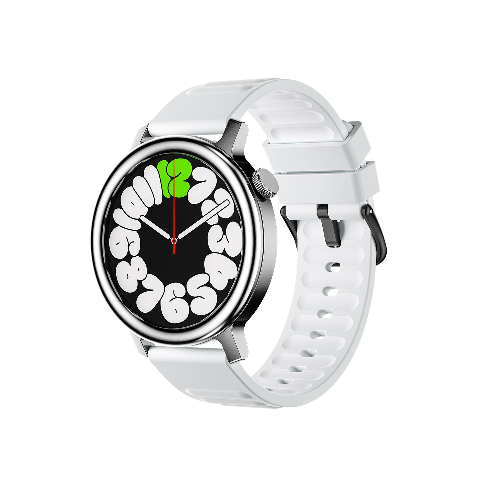 GTR15 Bluetooth Call Smart Watch 1.43 Inch Screen Waterproof Fitness Tracker,Silver — image 3