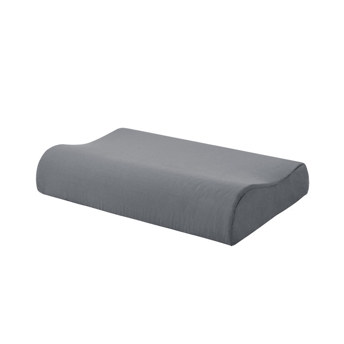 Accessorize Charcoal Cotton Rich Contour Pillowcase 40 × 60 × 12cm