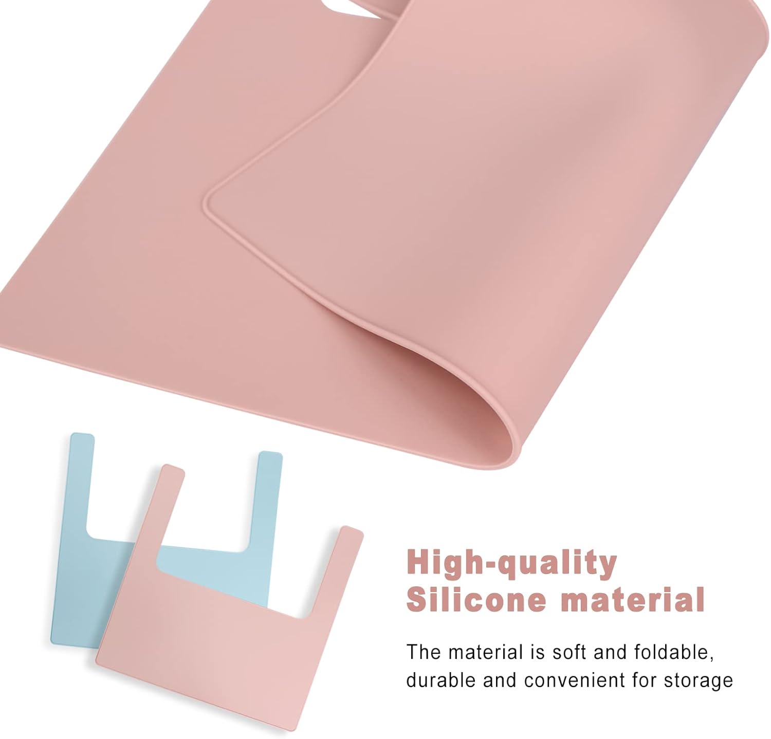 High Chair Placemat, Long Lasting High Chair Placemat Silicone, 2-Piece Set, Can Be Used Interchangeably, Suitable for IKEA Antilop Highchai, for Toddlers and โ image 5