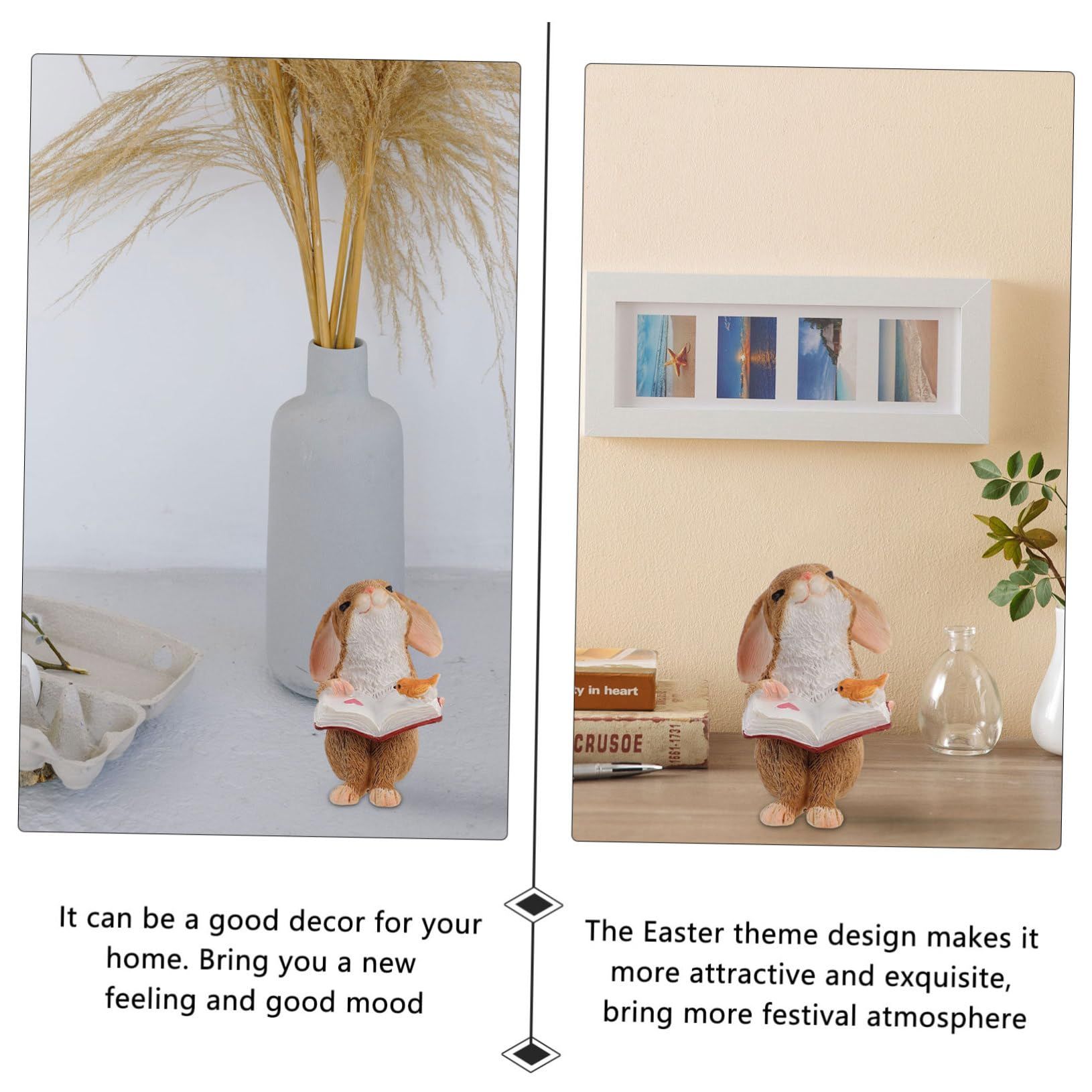 Live Festival Rabbit Mini Rabbit Decoration Fairy Statue Rabbit Desktop Decoration Rabbit Home Decoration Rabbit Statue — image 5