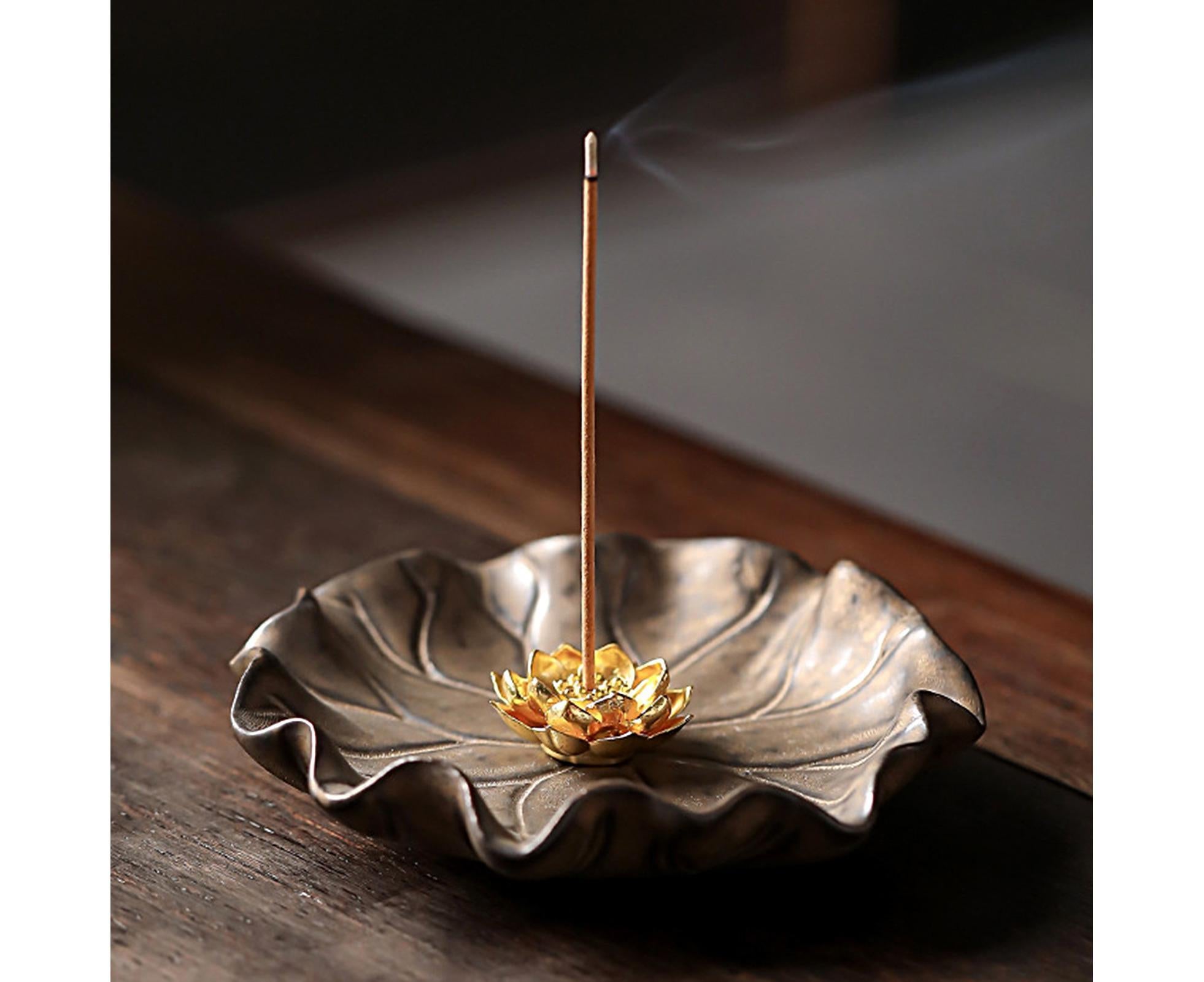 Lotus Leaf Mini Incense Holder for Teahouse-A — image 2