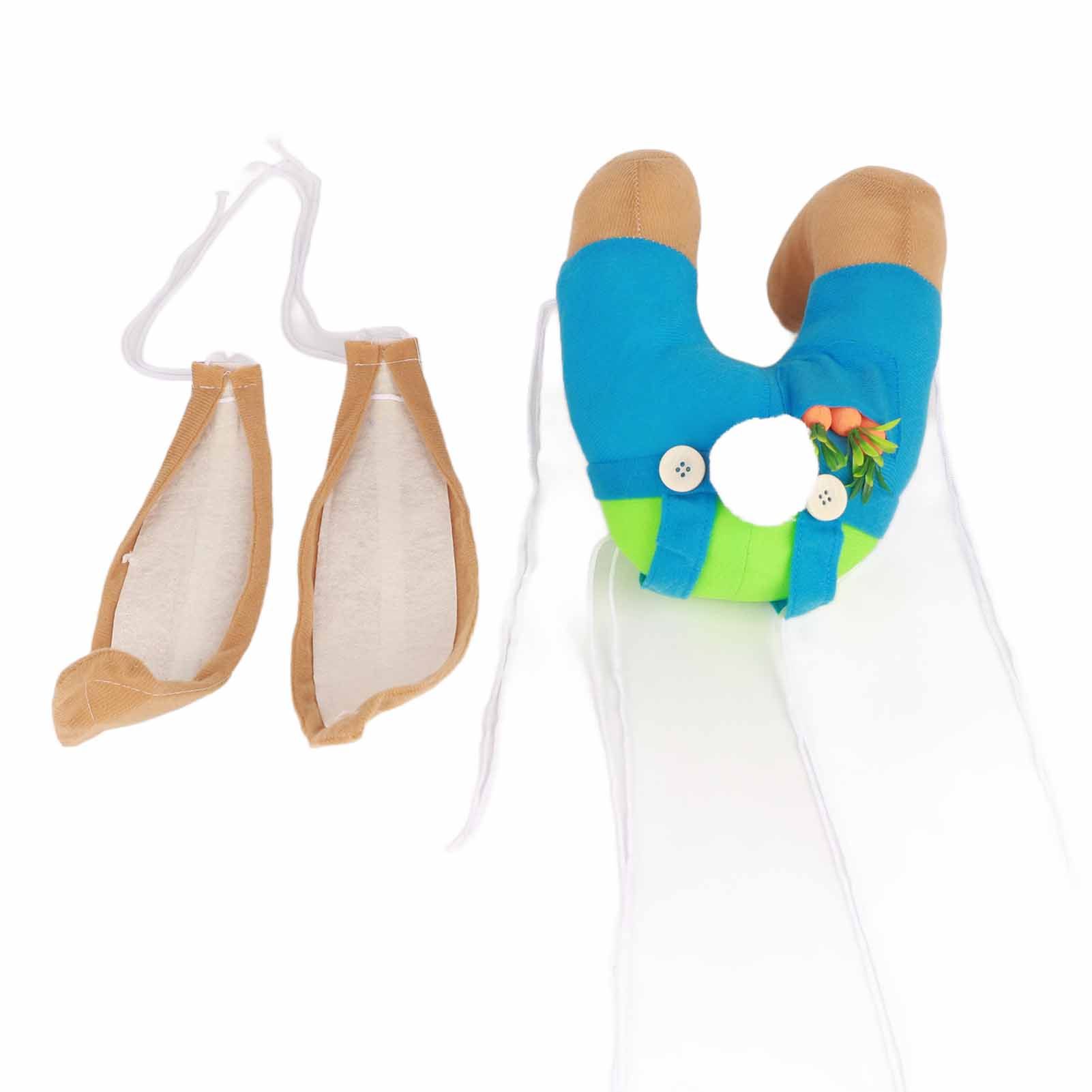 Easter Bunny Wreath Bunny Butt Ears Wreath Cartoon Bunny Shape Wreath Easter Door Decoration — image 4