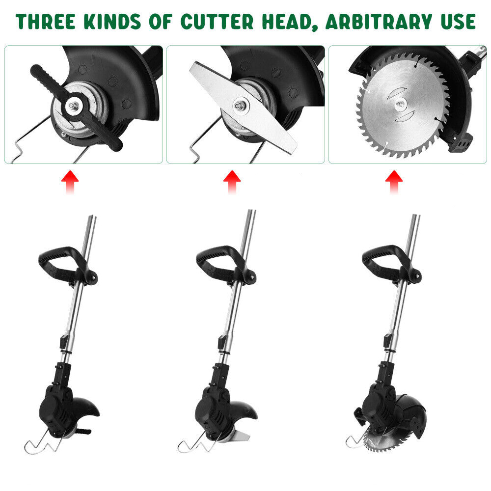 3in1 Cordless Grass Trimmer Grass Lawn Brush Cutter Whipper Snipper with 1 Battery โ image 4