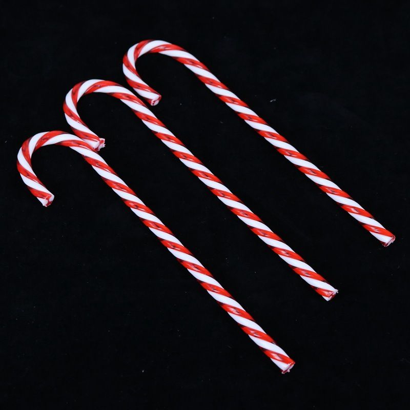 12pcs Christmas Candy Cane Twisted Plastic Candy Cane Xmas Tree Decoration for Christmas Tree Hanging Ornaments โ image 3