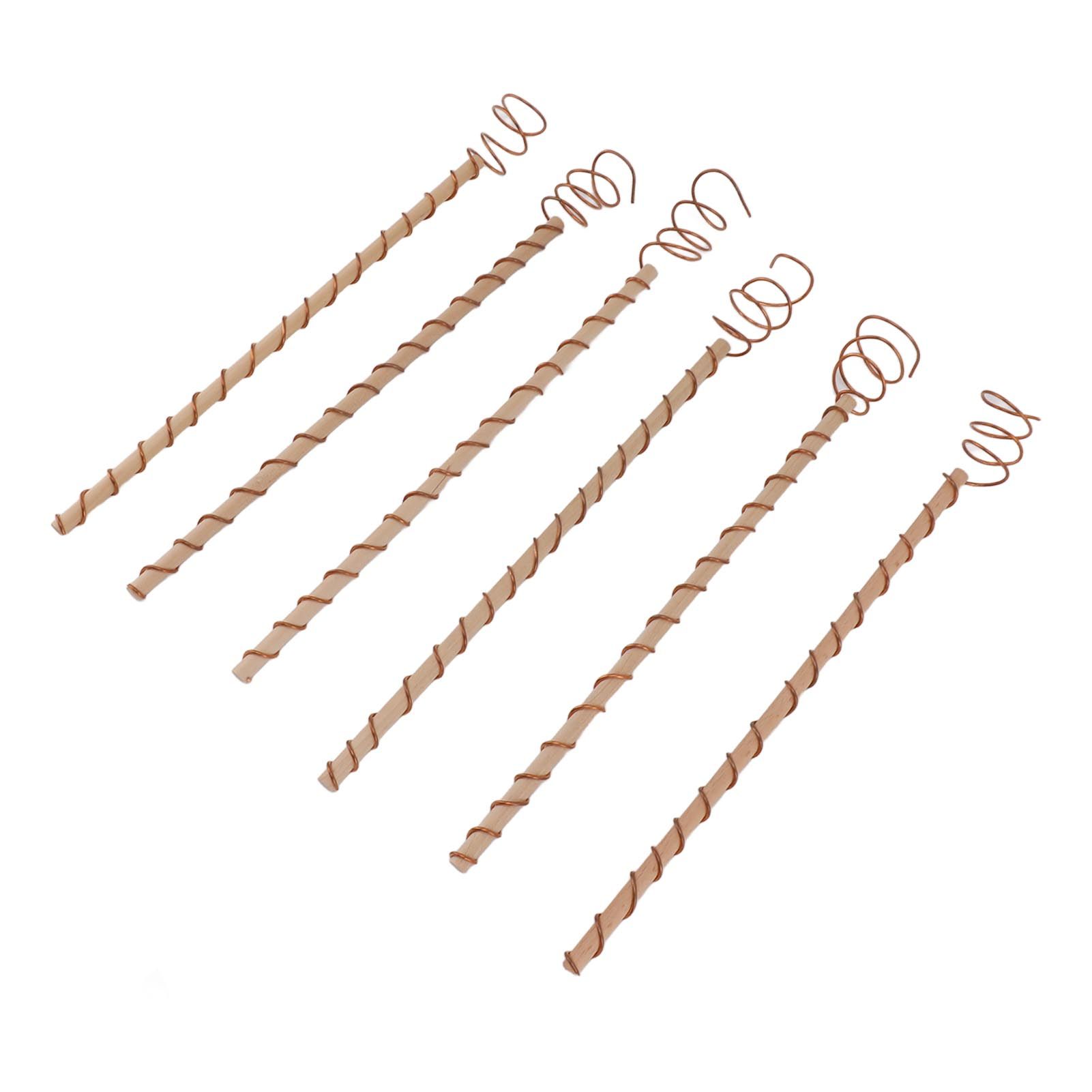 6PCS Electroculture Stakes Stable Support Garden Antenna Copper Coil for Growing Garden Plants Fruits Vegetables — image 2
