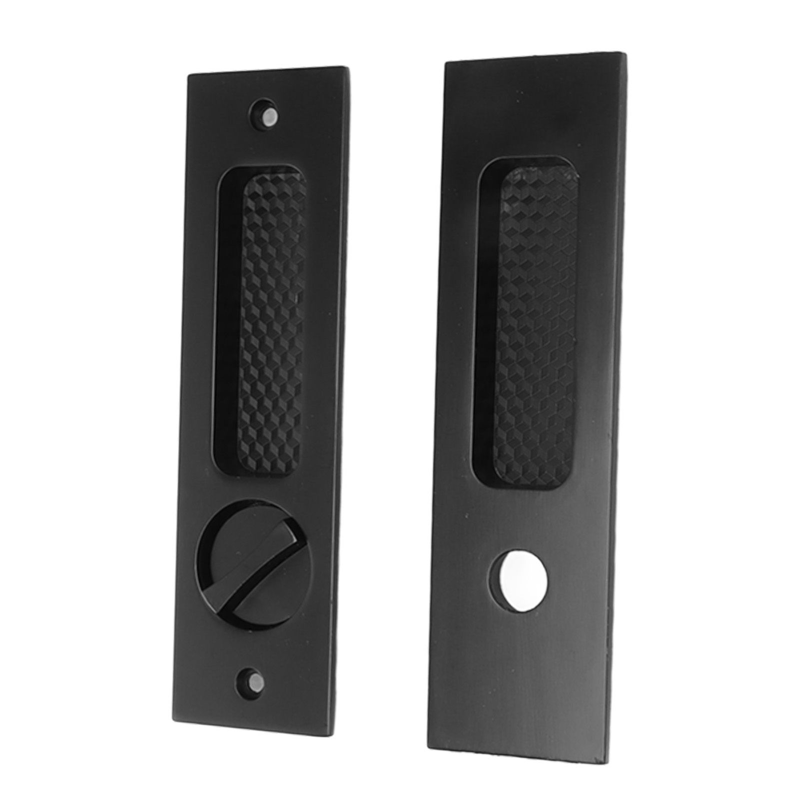 Sliding Door Mortise Lock with 2 Keys Zinc Alloy Invisible Recessed Handle Latch Pocket for Wood Furniture Hardware Black โ image 2