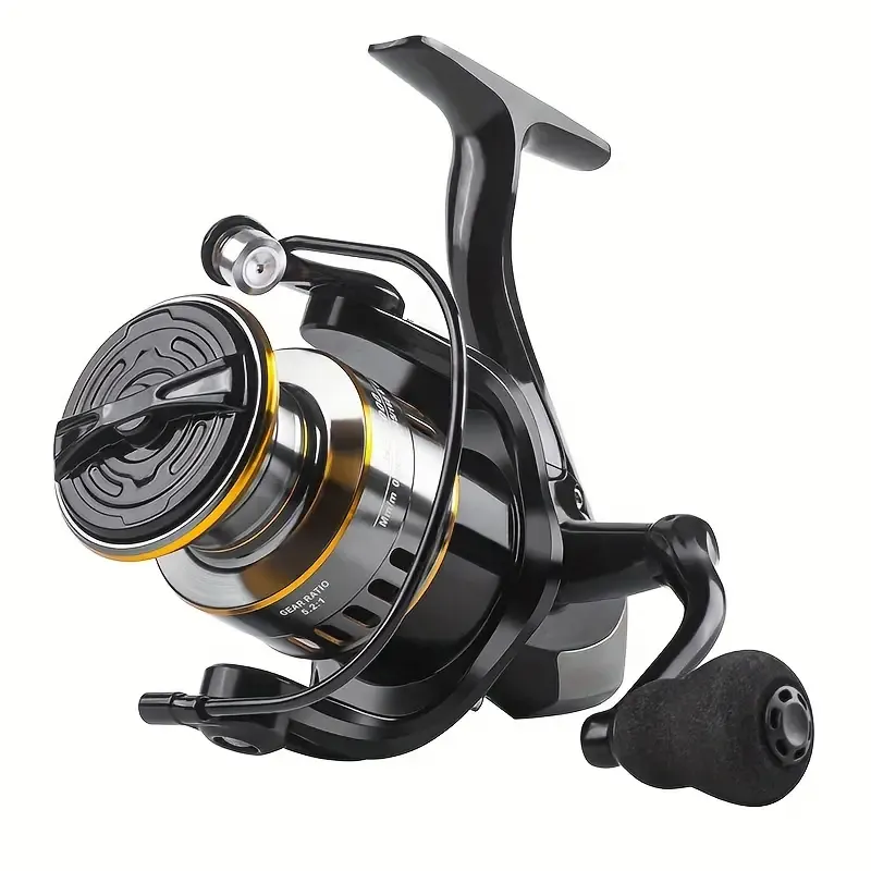 Spinning Reel Fishing Reel, Metal Spool, Metal Handle, 5.2:1 Gear Ratio, 10KG Drag, Smooth and Sensitive Line Output, Left/Right Hand Interchangeable, Rotating โ image 2