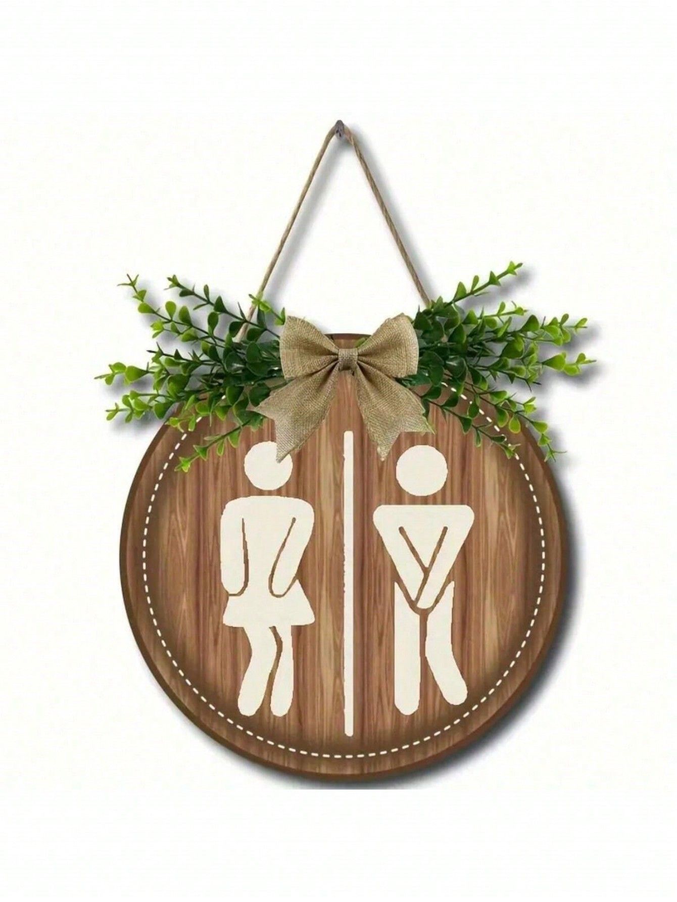 1PC Wooden Toilet Sign β House Decoration Sign, Wall Decoration, Farmhouse Bathroom Decor, Scene Decoration, Home Office Decor