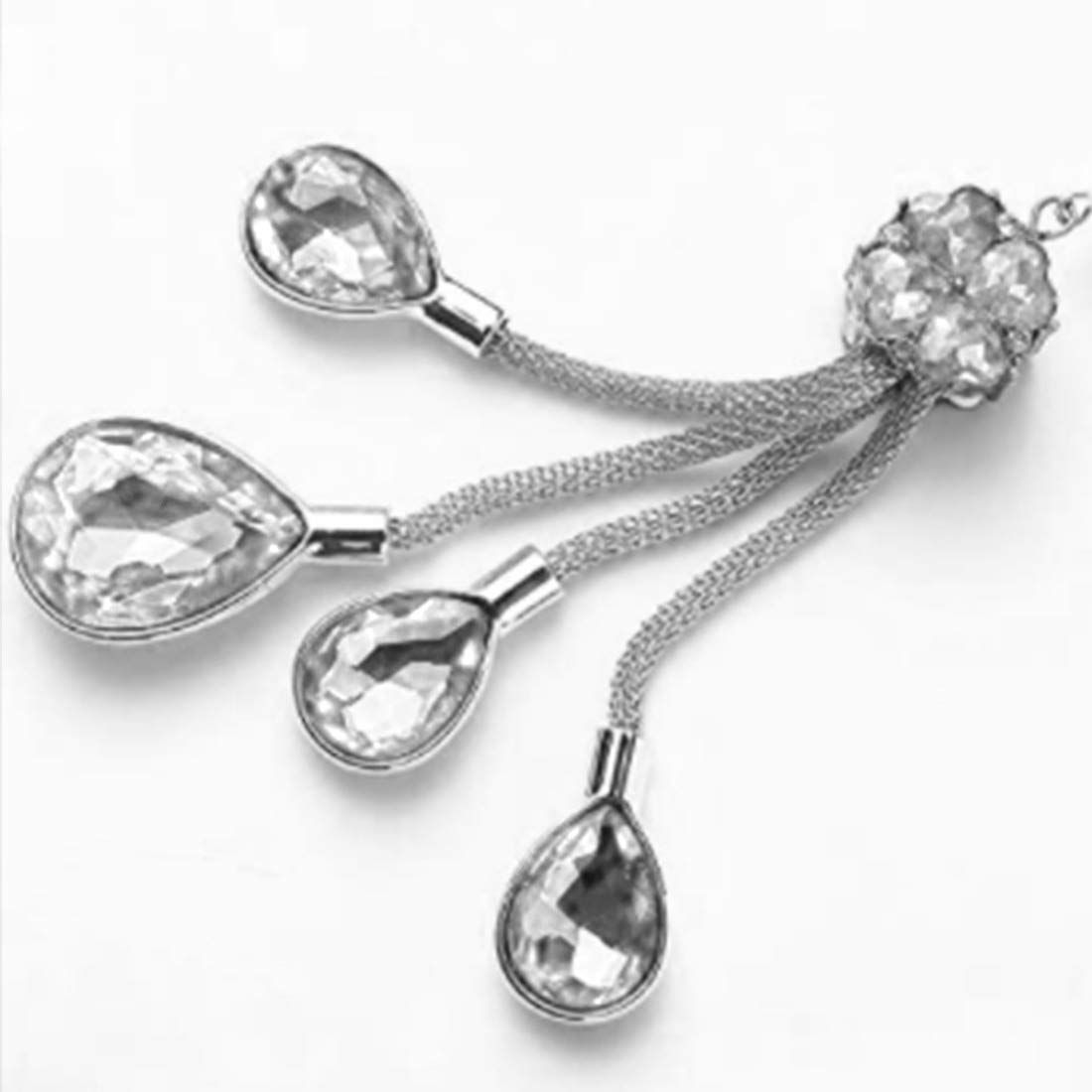 Car Rearview Mirror Pendant Car Rhinestone Interior Ornaments Car Decorative Pendant Ornaments — image 4