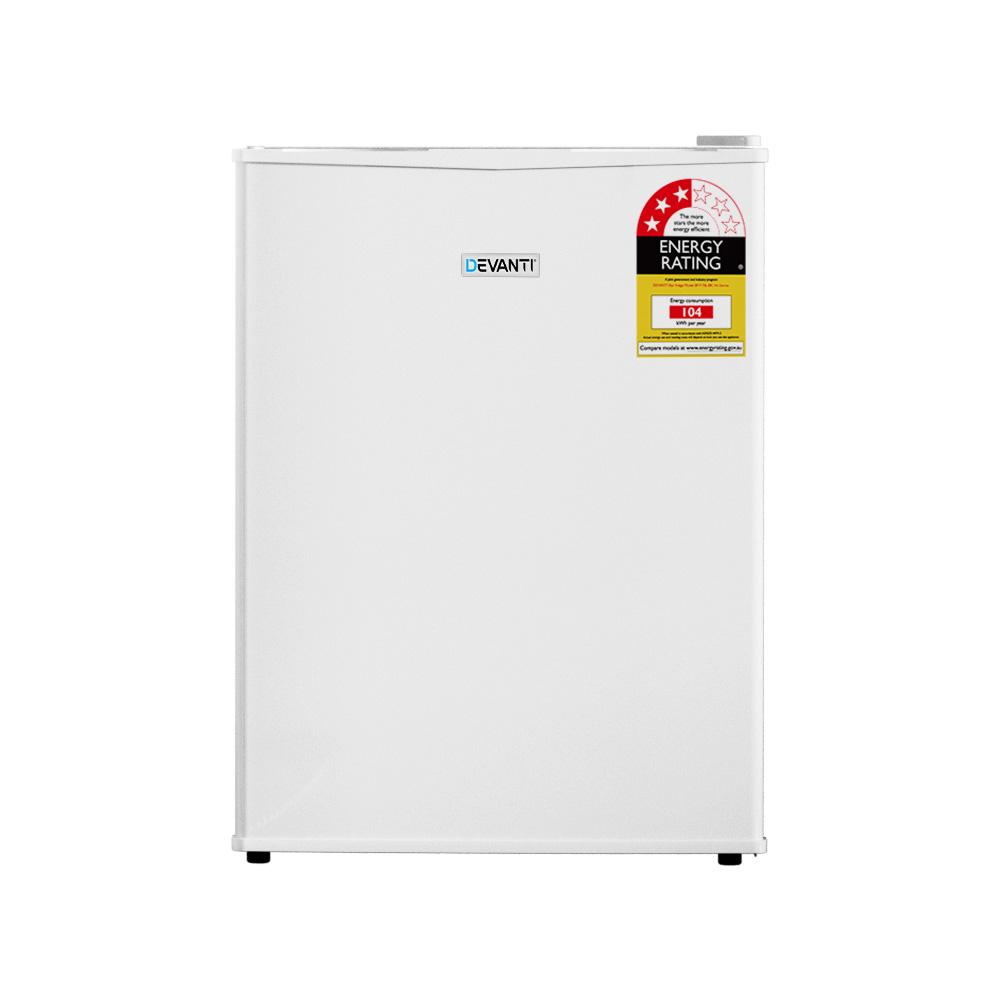 Devanti 70L Portable Mini Bar Fridge - White — image 3