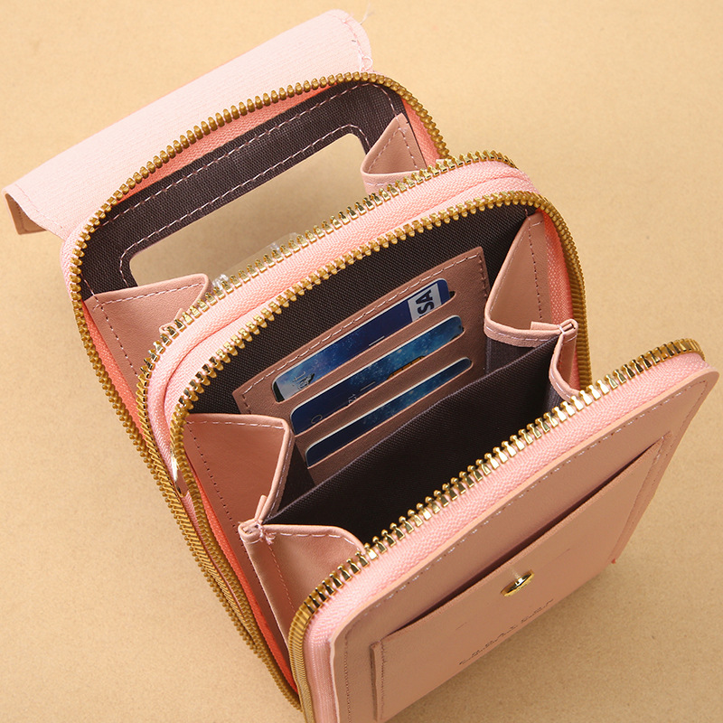 Red Touch Screen Crossbody Phone Bag for Women Small Shoulder Purse with Dual Zippers and Card Slots Compact Travel Pouch Australian Lifestyle — image 3