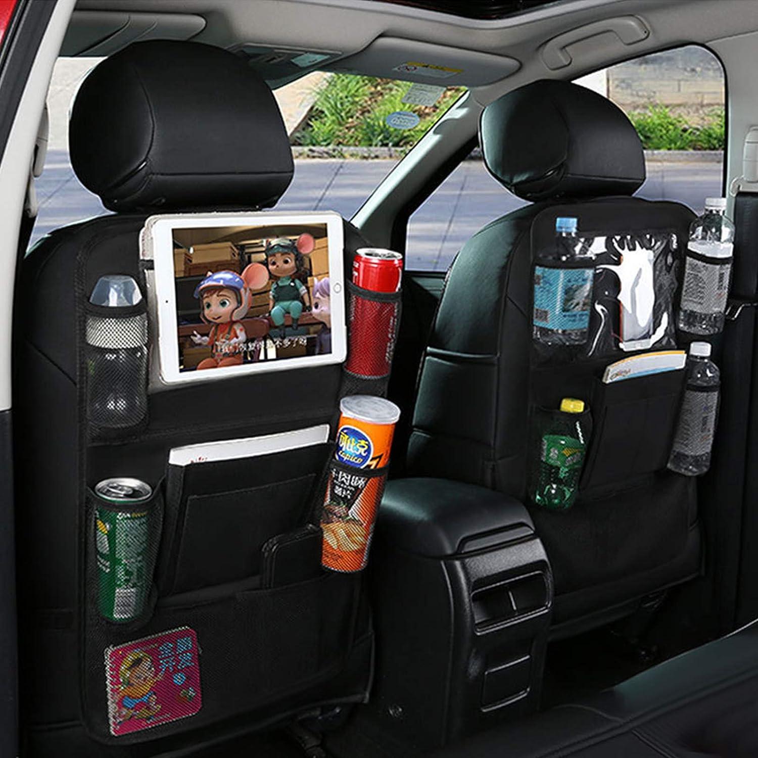 2-PACK Universal car back seat mobile/tablet multiple holders Black — image 6