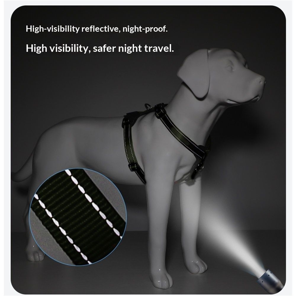 Dog Harness, Soft Mesh cortex Padded Adjustable for Small Medium Large Dogs | Reflective Easy Walk Harness with Front Clip for Training, Running & โ image 4