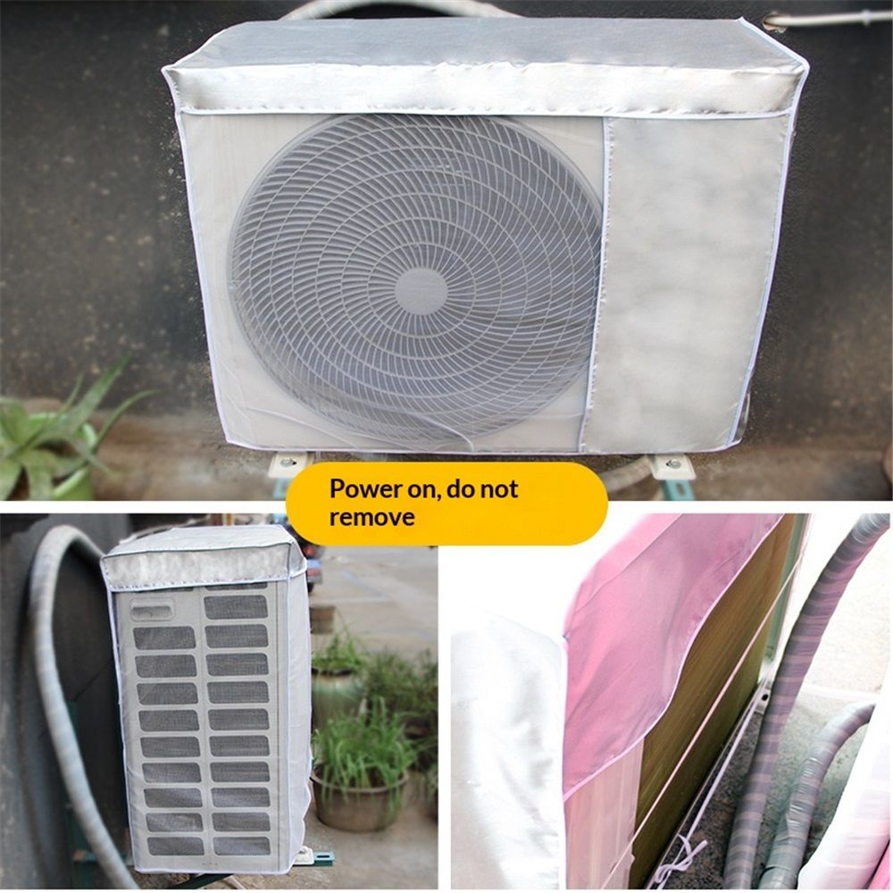 Air Conditioner Covers for Outside Units, 31.5 x 12.6 x 22.4 in Waterproof Dustproof Sun Protection Anti-Snow Air Conditioner Cover Fit for Unit โ image 3