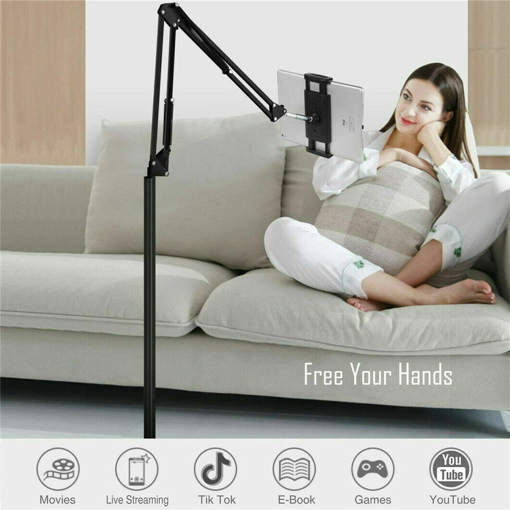 360 Tablet Floor Stand Adjustable 5-12.9 Inch Overhead Phone Desktop Holder — image 6