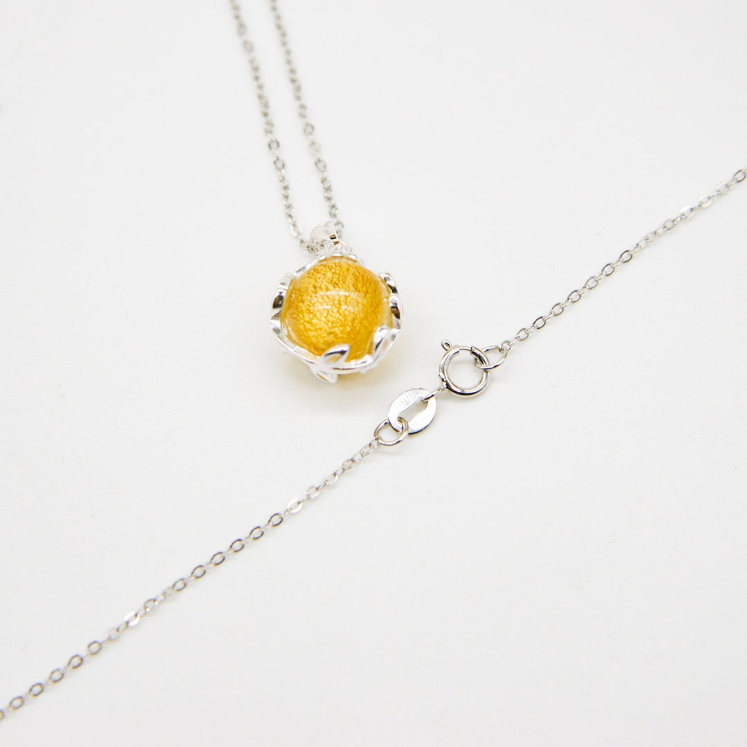 Gift Box - Aroma Necklace White Gold - Planet Jovian Gold (Golden Yellow) + Purify Oil Blend — image 6