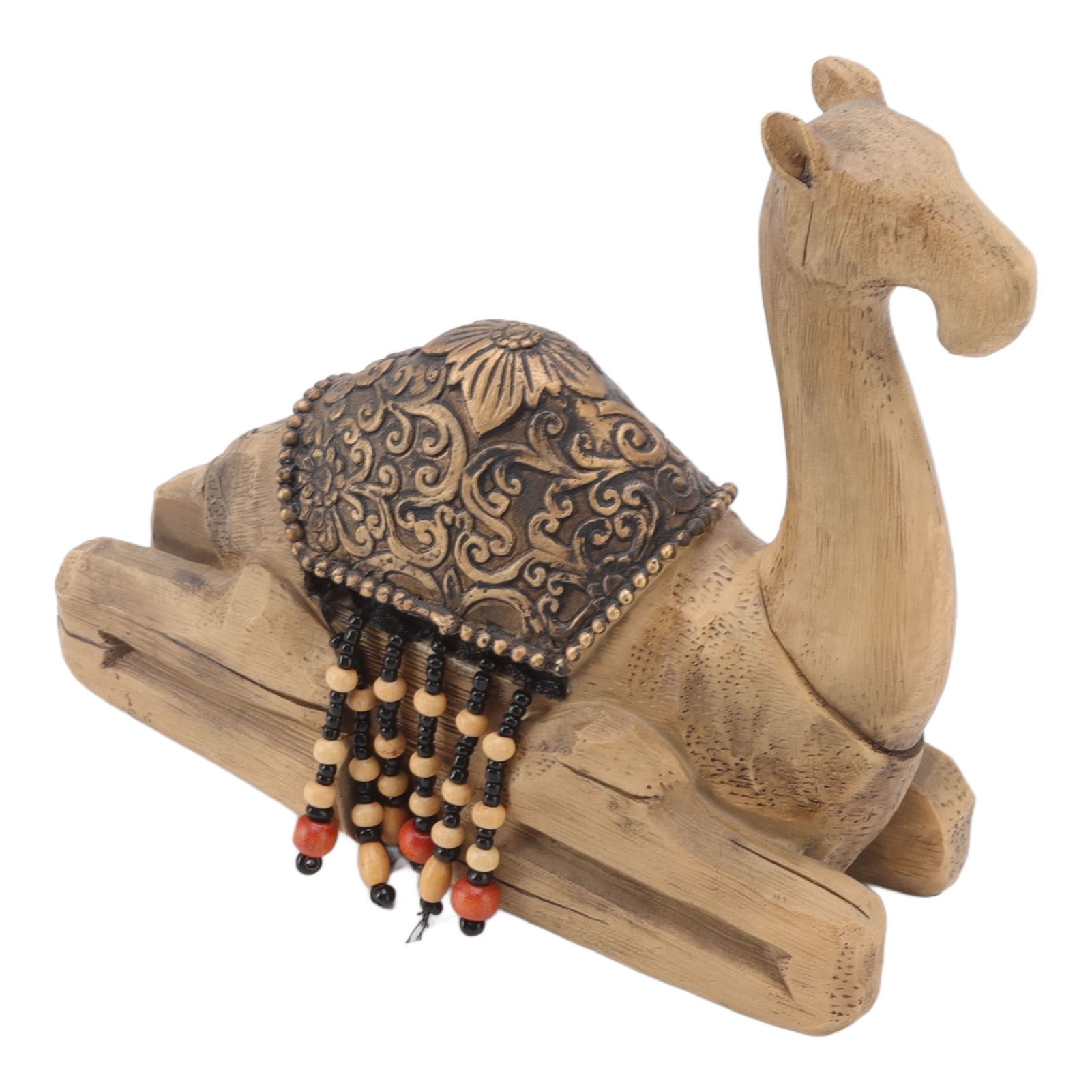 Camel Statue Durable Resin Flat Bottom Retro Style Exquisite Luster Camel Ornament for Home Office Decoration โ image 5