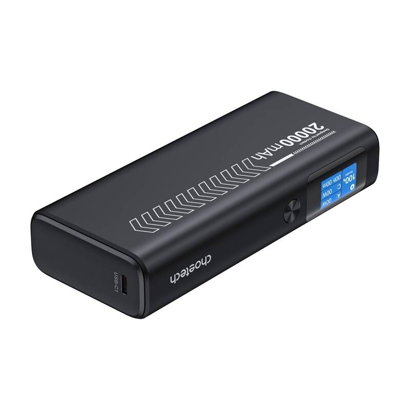 CHOETECH B702 20000mAh PD130W USB-A + USB-C x 2, 3-Port & TFT Display Power Bank — image 2