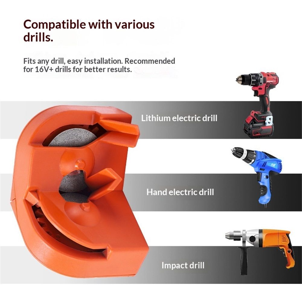 Drill Bit Sharpener - Professional Drill Bits Sharpener for All Bits, Electric Drill Bit Sharpener, Efficient Drill Bit Grinding Sharpener, Cemented Carbide — image 3